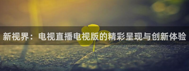 袋鼠体育直播在线观看：新视界：电视直播电视版的精彩呈现与创新体验