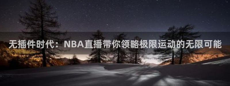 袋鼠直播体育在线直播：无插件时代：NBA直播带你领略极限运动的无限可能